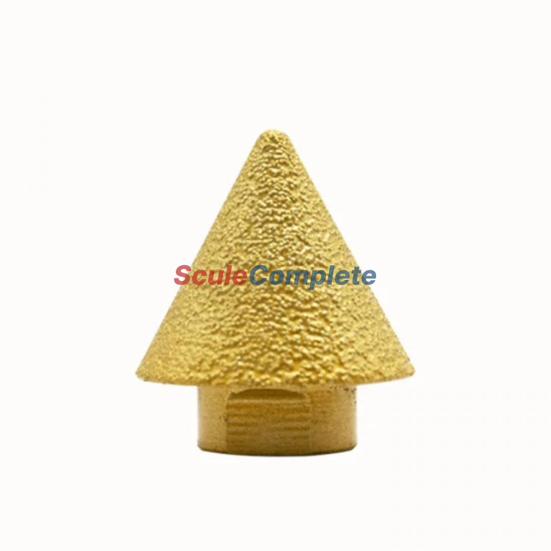 Burghiu Conic Diamantat M14 pentru Gresie, Faianta, Granit, Marmura – Gaurire pana la 50 mm, pentru Polizor Unghiular