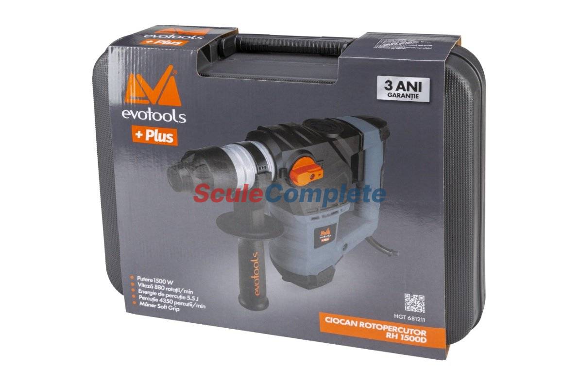  	 Ciocan Rotopercutor RH 1500D EPTO PLUS Putere 1500W