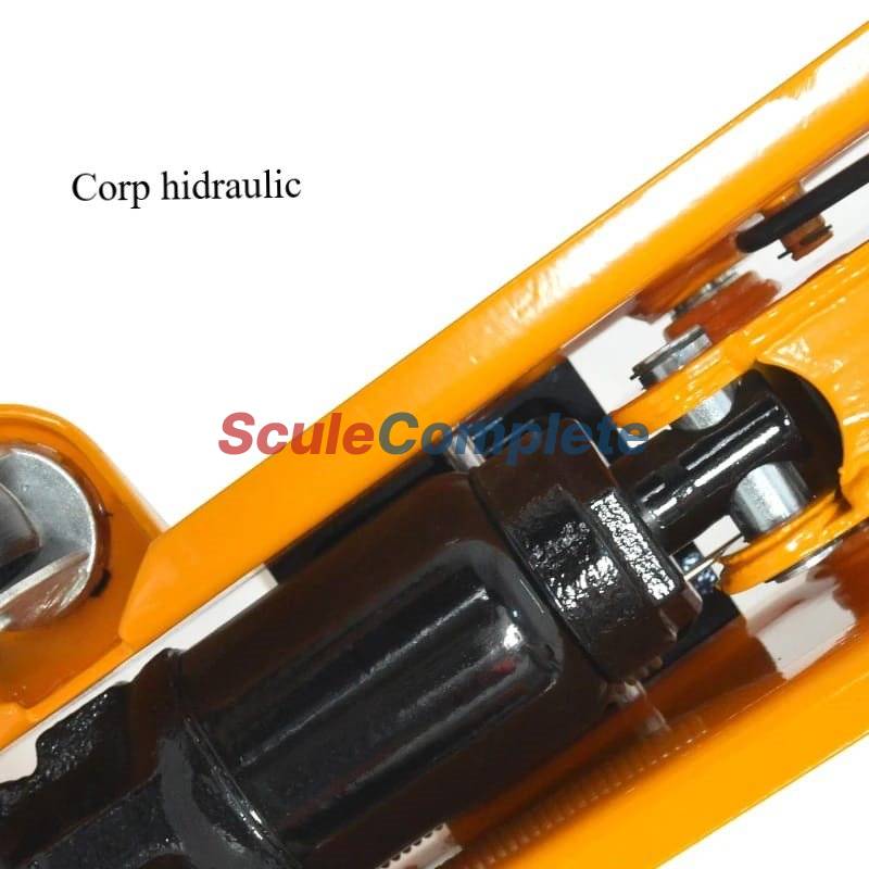 Cric hidraulic tip crocodil, 2 tone, inaltime minima 13.5 cm, inaltime maxima 29 cm