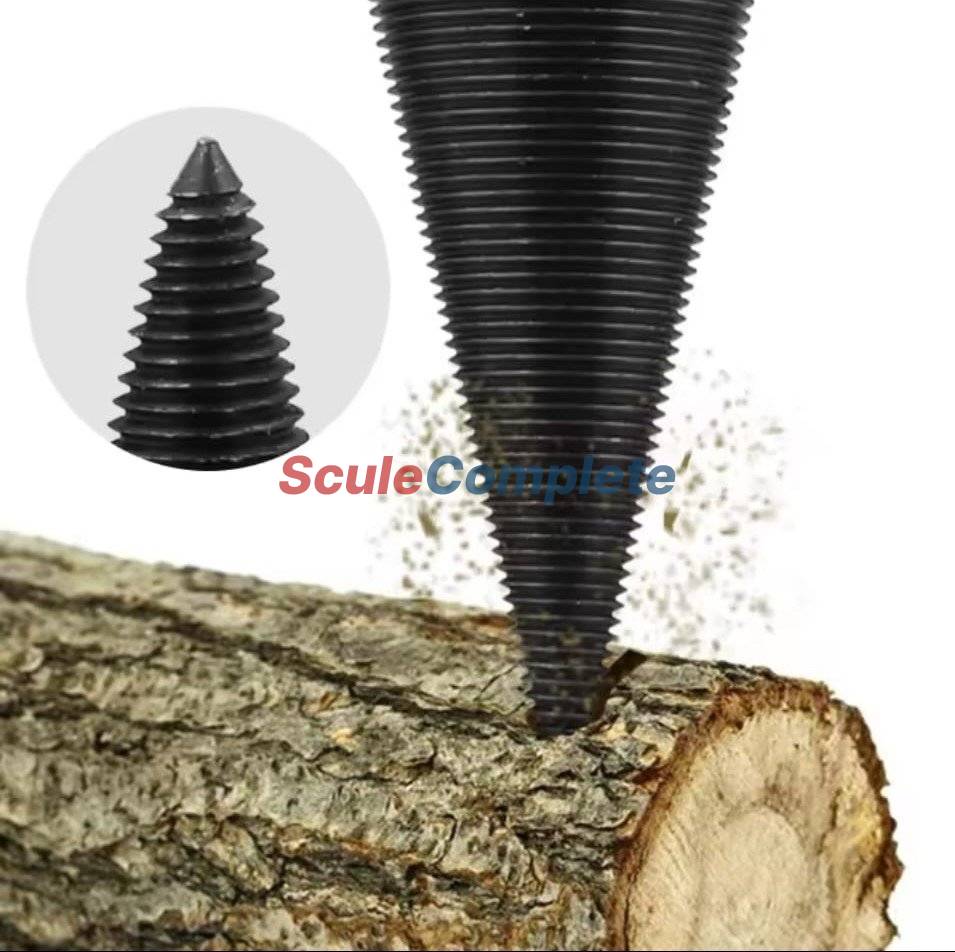 Despicator lemn pentru bormasina, Dimensiune 52mm, Otel Carbon, Negru 