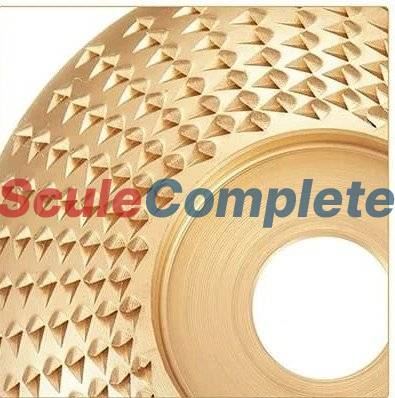 Disc cu raspel tip Conic pentru modelat lemn, rindeluit, sculptat, pentru flex diametru 125mm