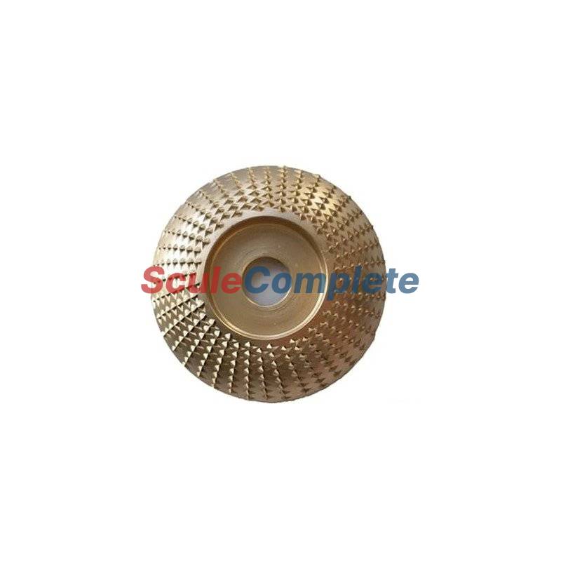 Disc cu raspel tip Rotunjit pentru modelat lemn, rindeluit, sculptat, pentru flex diametru 125mm