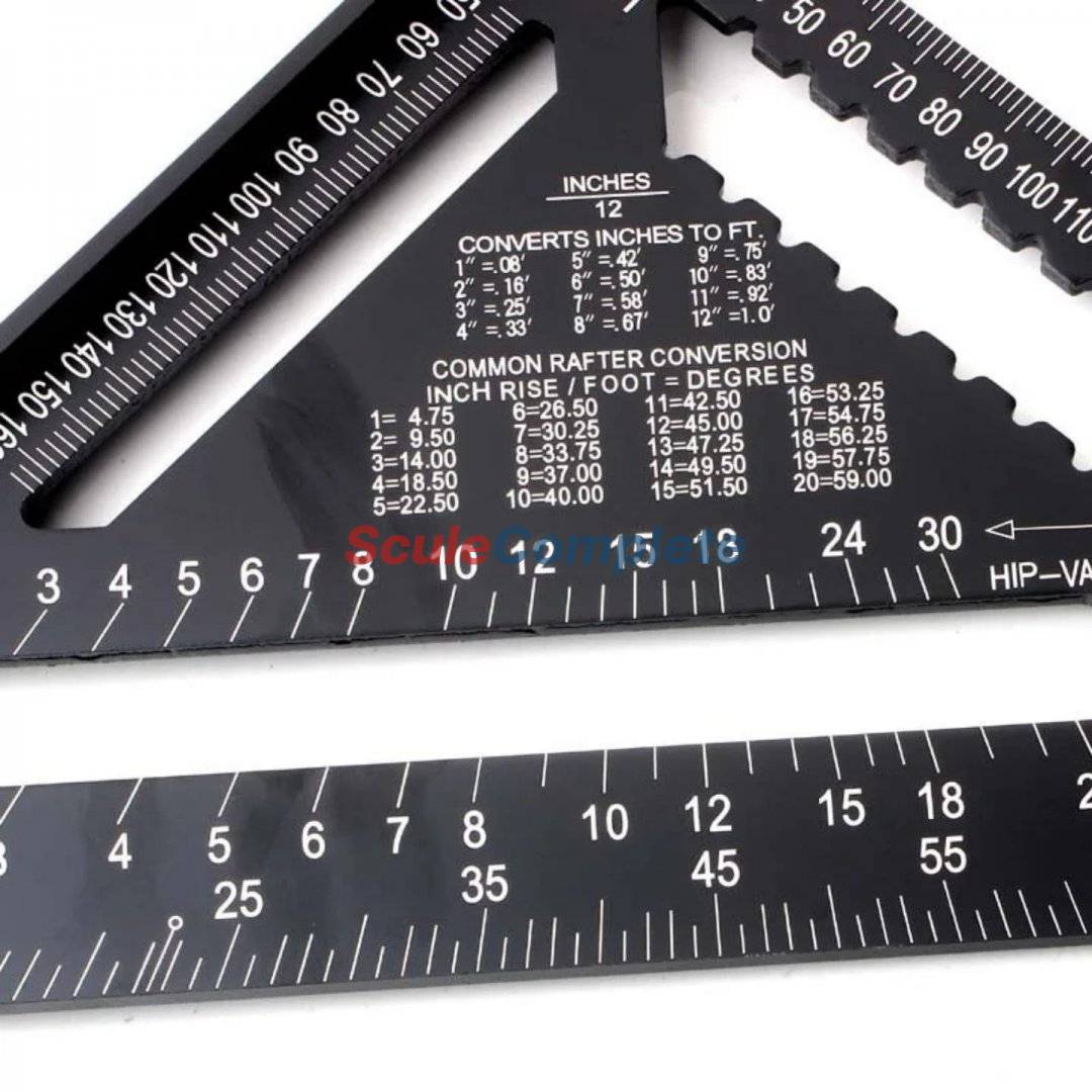 Echer Aluminiu pentru Dulgherie, Tamplarie, 300mm 