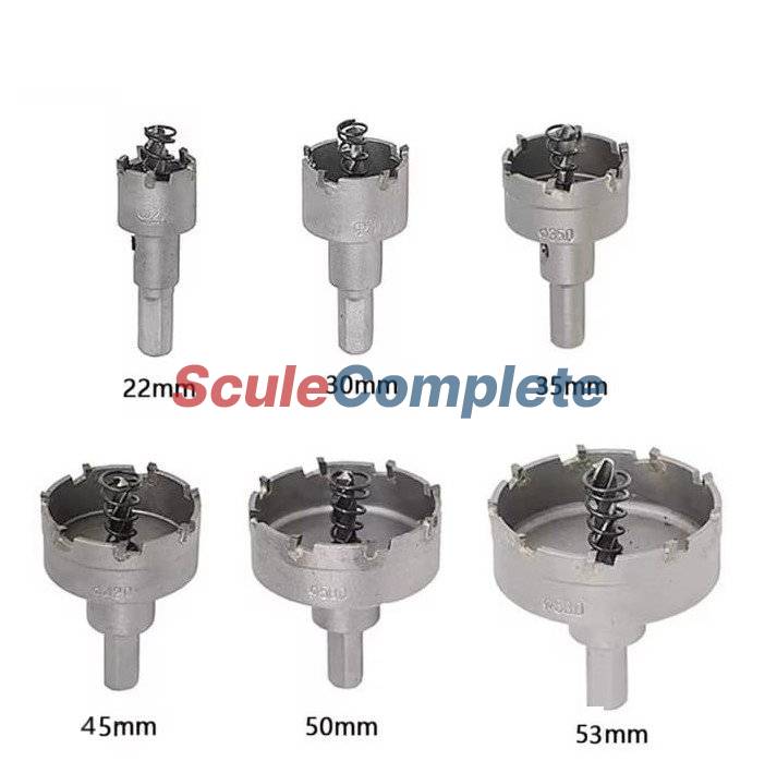 Freze pentru metal, set 6 piese, cutie metalica 