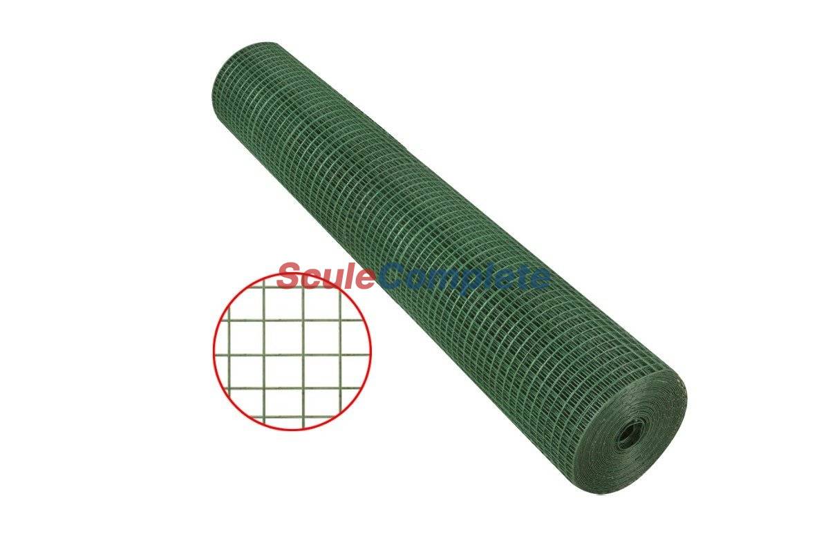 Plasa Sudata Zn Plastifiata, Latime 0.5m, Lungime 10m, Grosime 1mm