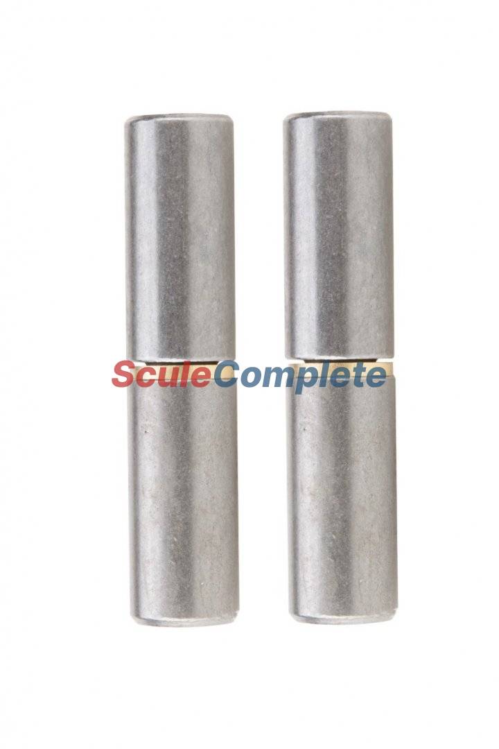 Set 2 bucăți Balama Calibrata, prindere prin sudură, Diametru 22mm, Lugime 90mm