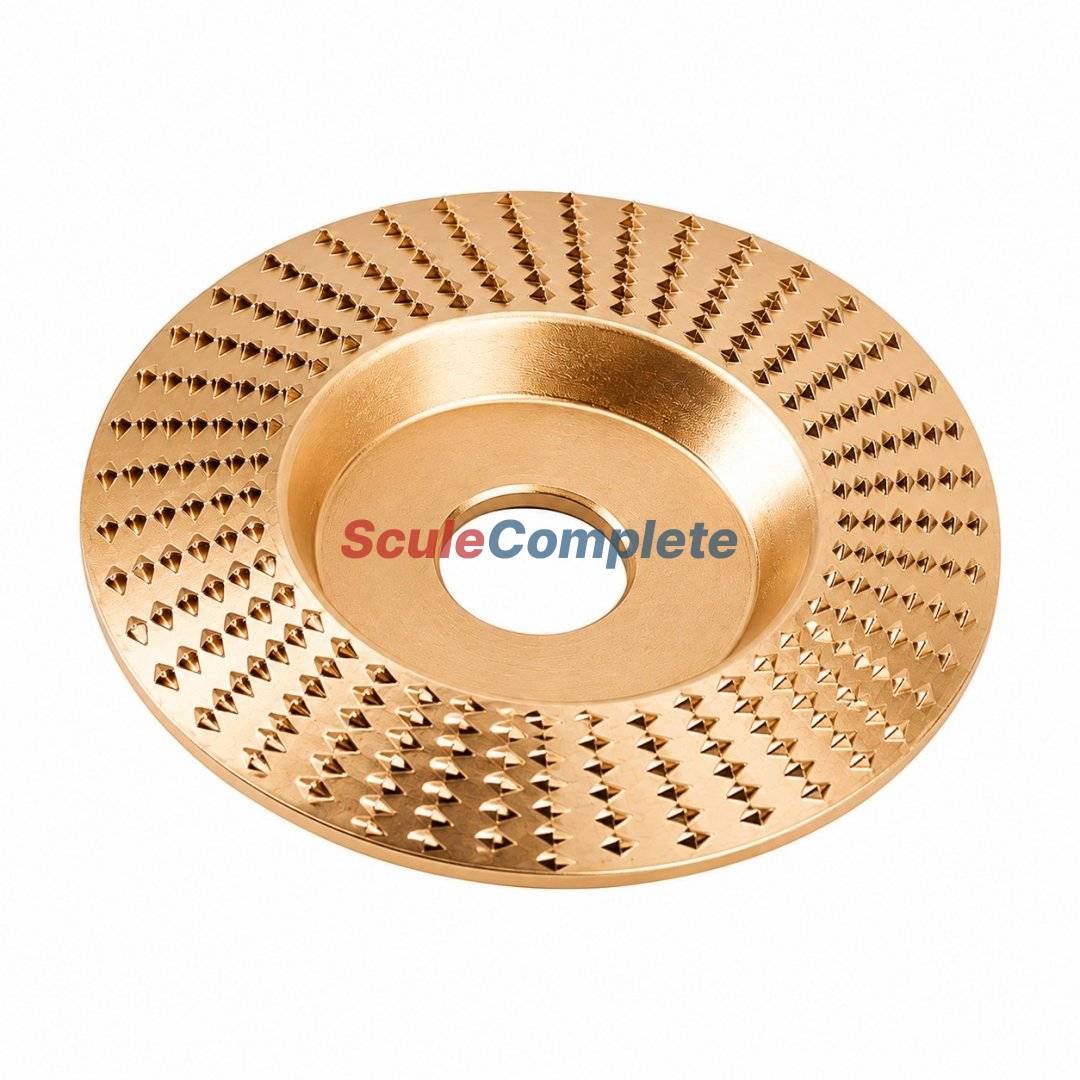 Set 3 Discuri cu Raspel pentru Lemn Ø125 mm – Drept, Conic și Rotunjit, pentru Modelat, Rindeluit și Sculptat, Compatibile cu Flex