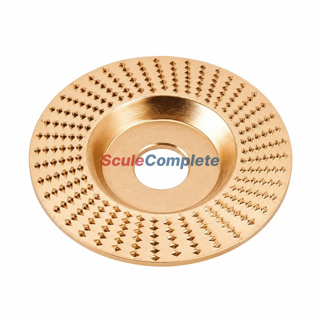 Set 3 Discuri cu Raspel pentru Lemn Ø125 mm – Drept, Conic și Rotunjit, pentru Modelat, Rindeluit și Sculptat, Compatibile cu Flex