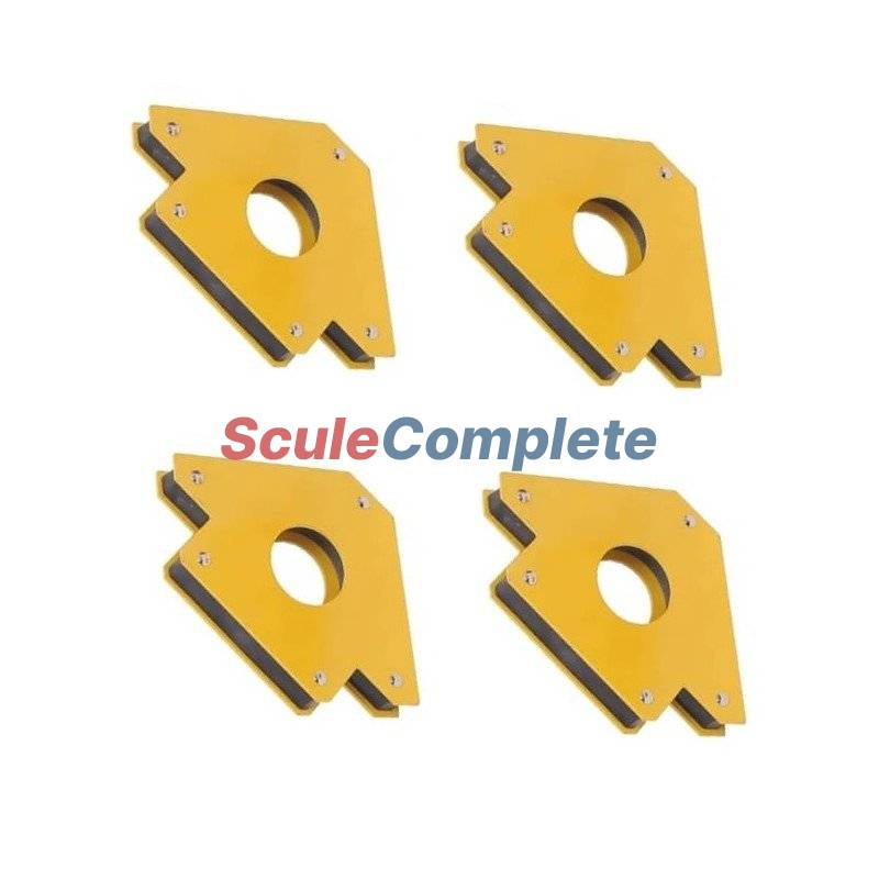 Set 4 buc, Magnet profesional, pentru fixare, unghiuri 45, 90, 135 grade dimensiuni 12cm x 8.5cm 