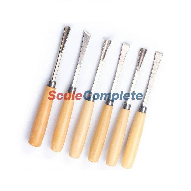 Set 6 Dalti pentru lemn, Sculptura, Lungime 165mm