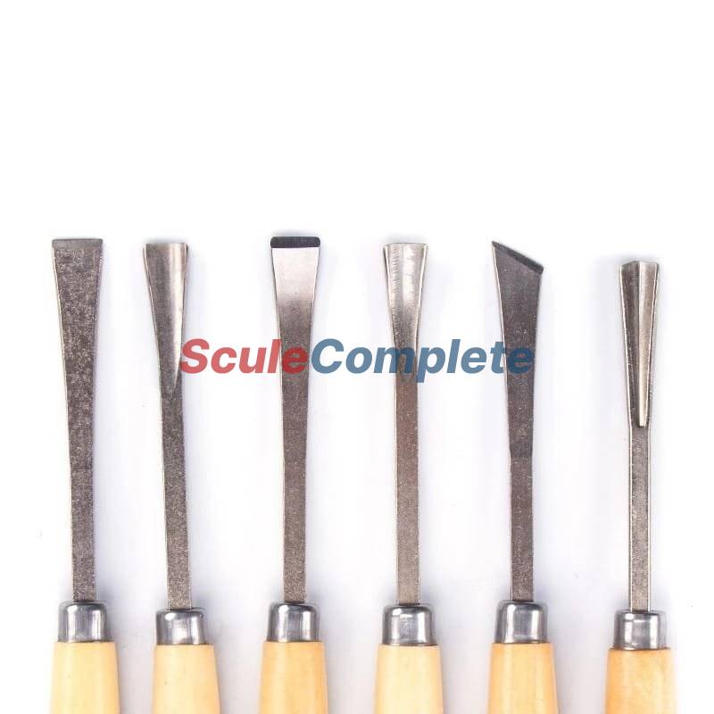 Set 6 Dalti pentru lemn, Sculptura, Lungime 165mm