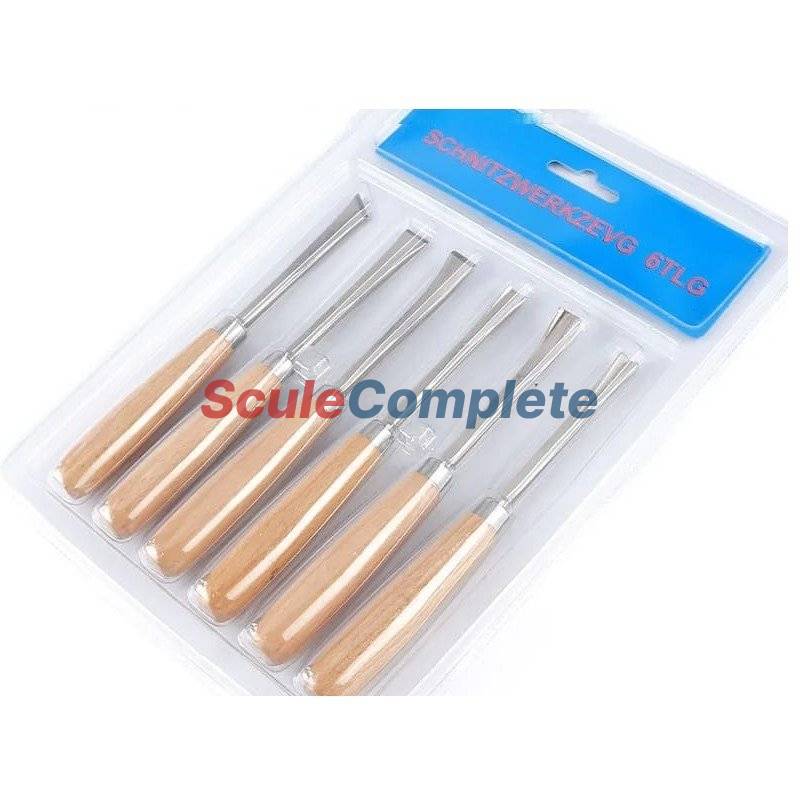 Set 6 Dalti pentru lemn, Sculptura, Lungime 165mm