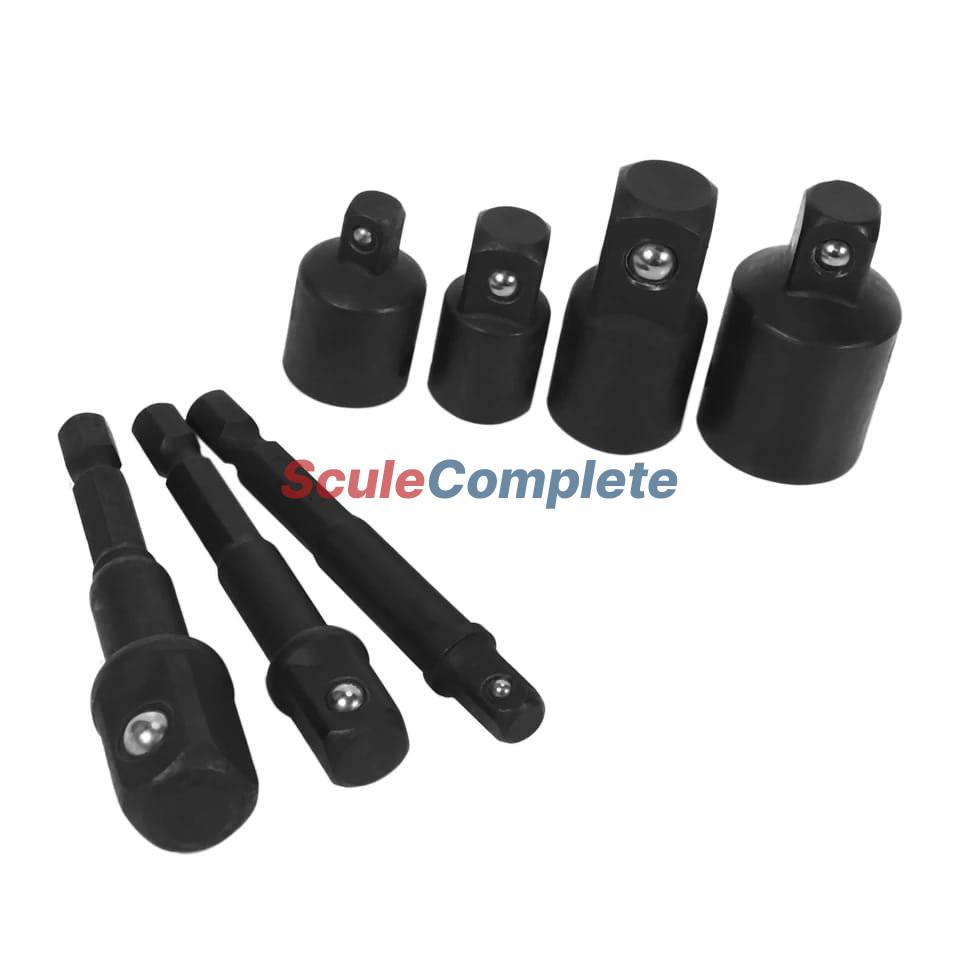 Set 7 Adaptoare pentru chei tubulare 87001 SDY, Material Otel Cr-V