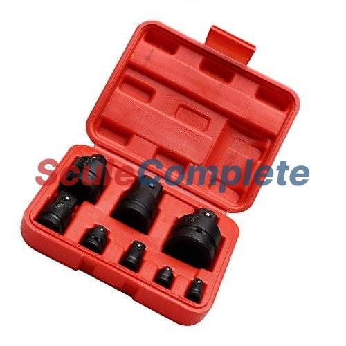 Set Chei adaptor de Impact, 8 piese, 1/4 - 1/2 - 3/8 - 3/4 - 1