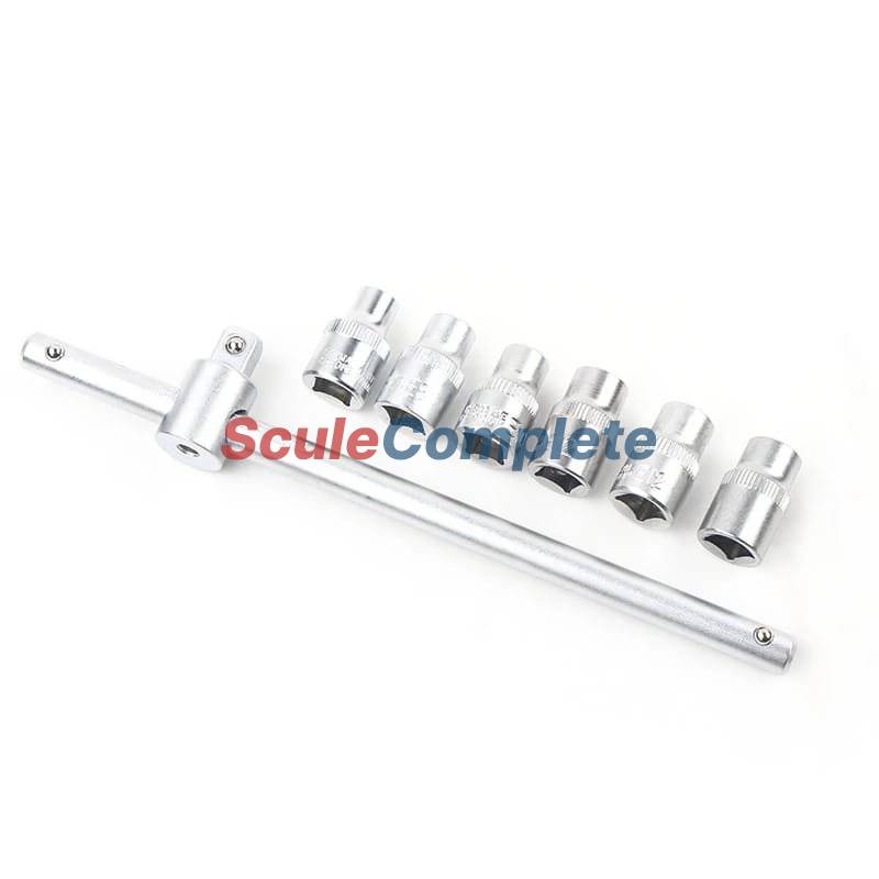 Set Tubulara Torx CR-V 5 Buc. E4, E5, E6, E7, E8, 1/4 