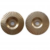 Set 2 Discuri cu raspel tip Drept, Conic, pentru modelat lemn, rindeluit, sculptat, pentru flex diametru 125mm  