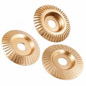 Set 3 Discuri cu Raspel pentru Lemn Ø125 mm – Drept, Conic și Rotunjit, pentru Modelat, Rindeluit și Sculptat, Compatibile cu Flex