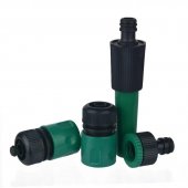 Set pentru furtun gradina, Stut, Mufa conector, Conector rapid 1/2